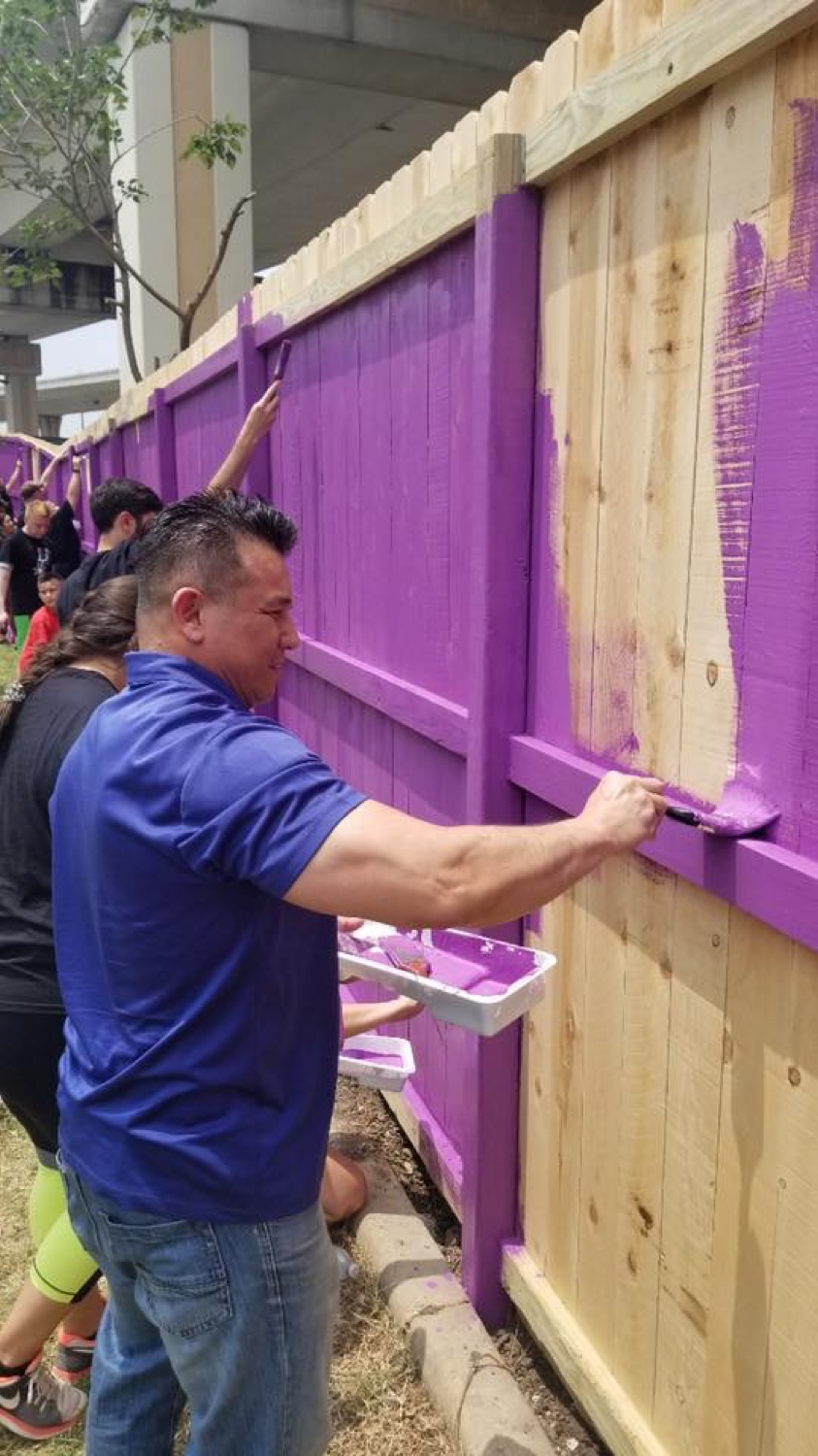 Willie Ng volunteering in the community